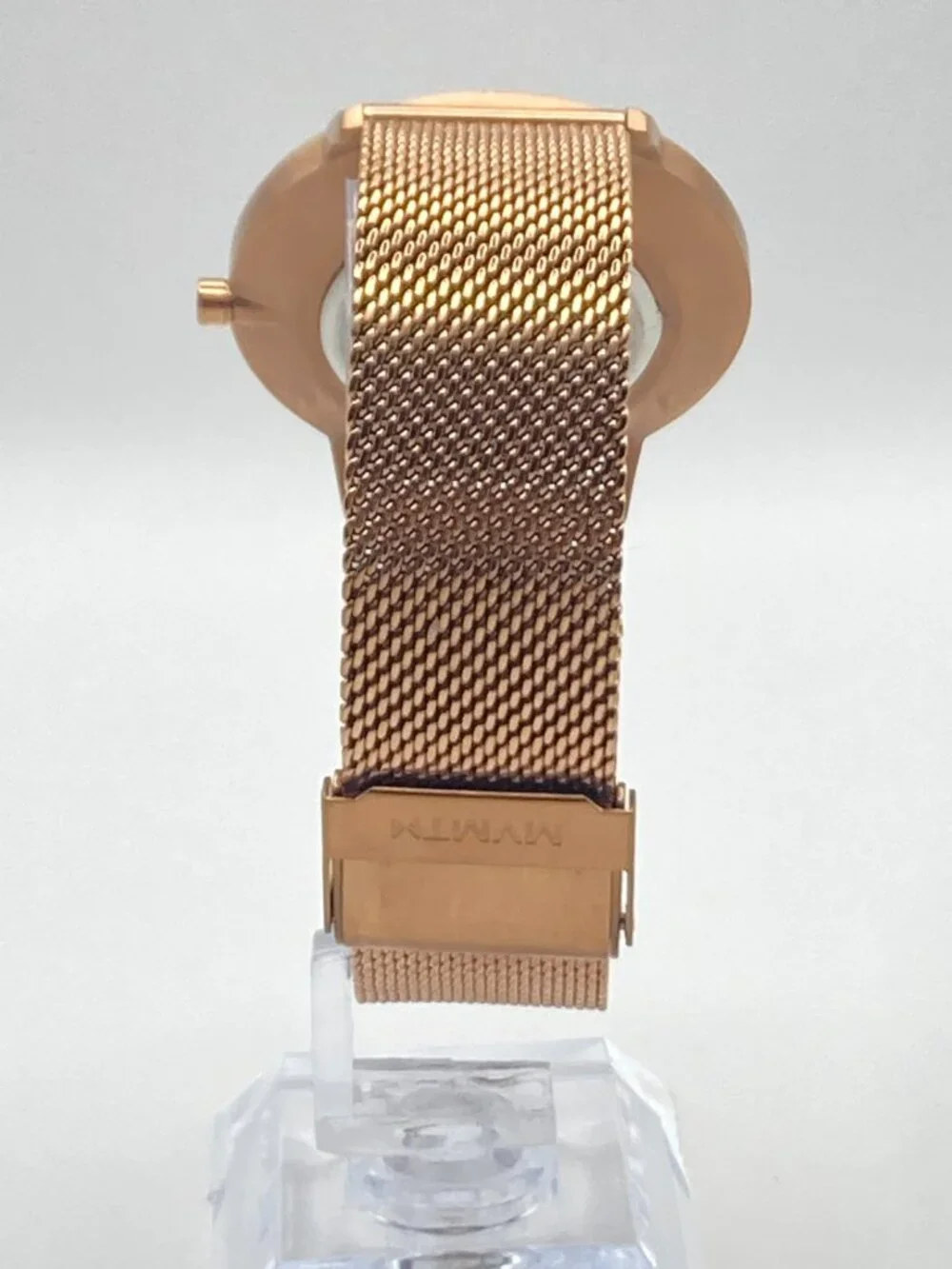 MVMT Boulevard Malibu Women's Watch 38mm Rose Gold Tone Mesh Band New Battery